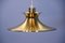 Danish Pendant Lamp in Brass, 1970s 4