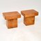 Italian Lacquered Parchment Side Tables by Aldo Tura, Set of 2 3