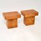 Italian Lacquered Parchment Side Tables by Aldo Tura, Set of 2, Image 3
