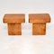 Italian Lacquered Parchment Side Tables by Aldo Tura, Set of 2 2