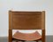 Vintage Scandinavian Leather Safari Chair 8