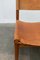 Vintage Scandinavian Leather Safari Chair 9