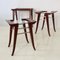 Mahogany Nesting Tables by Maxime Old, France, 1940, Set of 3 10