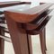 Tables Gigognes en Acajou par Maxime Old, France, 1940, Set de 3 13