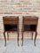 French Oak Nightstands with 2 Drawers, 1890s, Set of 2 3