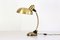 Lámpara de escritorio con estructura de latón flexible, años 50, Imagen 7