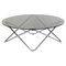Space Age Smoky Glass & Chromed Iron Structure Coffee Table, 1970s, Image 2