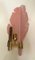 Lampada da parete in vetro di Murano rosa, anni '80, Immagine 6