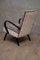 Mid-Century Italian Combined White Velvet & Beech Wood Armchairs, 1950, Set of 2 4