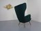 French Kvadrat Tonica Wingback Chair, 1950s 15