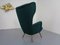French Kvadrat Tonica Wingback Chair, 1950s 8