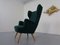 French Kvadrat Tonica Wingback Chair, 1950s 2