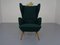 French Kvadrat Tonica Wingback Chair, 1950s 4