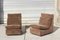 Fauteuils Modulaires ou Canapé 2 Places en Velours Marron par Walter Knoll Collection, Set de 2 6