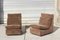 Modular Armchairs or 2-Seat Sofa in Brown Velvet by Walter Knoll Collection, Set of 2 6