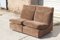 Modulare Sessel oder 2-Sitzer Sofa in Braunem Samt von Walter Knoll Collection, 2er Set 4