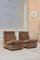 Modular Armchairs or 2-Seat Sofa in Brown Velvet by Walter Knoll Collection, Set of 2, Image 1