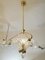 Large Cup Chandelier with 3 Torchon Glass Arms from Barovier & Toso, 1930s 7