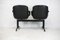 Leatherette & Steel Bench Seat by Charles Pollock, Italy, 1970s, Image 6