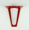 Mid-Century Red Lacquered Acrylic Metal Wall Outdoor Lamp, 1950s, Image 10