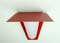 Mid-Century Red Lacquered Acrylic Metal Wall Outdoor Lamp, 1950s, Image 2