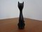 Eisen Briefbeschwerer schwarze Katze, 1960er 1