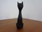 Eisen Briefbeschwerer schwarze Katze, 1960er 2