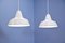 Danish Hanging Lamps in White from Nordisk Solar, 1980s, Set of 2 2