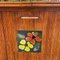 Vintage Rattan und Keramik Barschrank 10