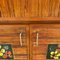 Vintage Rattan und Keramik Barschrank 3