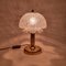 Lampada da tavolo a fungo in ottone e vetro di Leclaire & Schäfer, anni '70, Immagine 6