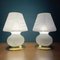 Murano Mushroom Table Lamps, Italy, 1980s, Set of 2 4