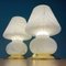 Murano Mushroom Table Lamps, Italy, 1980s, Set of 2 2