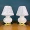 Murano Mushroom Table Lamps, Italy, 1980s, Set of 2, Image 1
