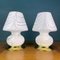 Murano Mushroom Tischlampen, Italien, 1980er, 2er Set 1