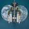 Mid-Century Ice Murano Glass Chandelier from Mazzega, Italy, 1970s, Image 8