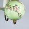 Vintage Porcelain Brass Chandelier, Italy, 1950s 9