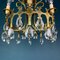 Vintage Chandelier with Crystal Drops, Italy, 1960s 6