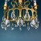 Vintage Chandelier with Crystal Drops, Italy, 1960s, Image 6