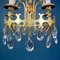 Vintage Chandelier with Crystal Drops, Italy, 1960s 4