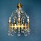 Vintage Chandelier with Crystal Drops, Italy, 1960s 7