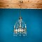 Vintage Chandelier with Crystal Drops, Italy, 1960s 1