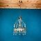 Vintage Chandelier with Crystal Drops, Italy, 1960s, Image 1
