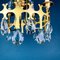 Vintage Chandelier with Crystal Drops, Italy, 1960s, Image 2