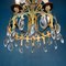 Vintage Chandelier with Crystal Drops, Italy, 1960s, Image 10