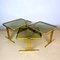 Mid-Century Gold Brass Coffee Tables, Italy, 1960s, Set of 3, Image 4