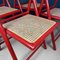 Mid-Century Red Folding Dining Chairs, Italy, 1980s, Set of 4 10