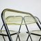 Plia Folding Chairs by Giancarlo Piretti for Castelli, Italy, 1970s, Set of 4 12