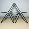 Plia Folding Chairs by Giancarlo Piretti for Castelli, Italy, 1970s, Set of 4, Image 2