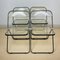 Plia Folding Chairs by Giancarlo Piretti for Castelli, Italy, 1970s, Set of 4, Image 4